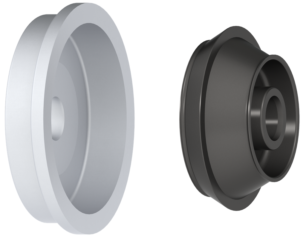 Keskityskartio 122-174 mm / alum. taustalevy Haweka (043/018)