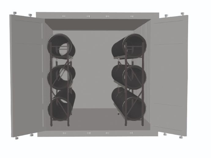 F1 Rengashyllystö 20 jalan konttiin Ahcon