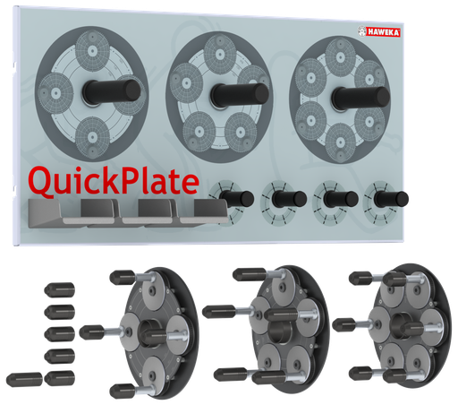 [HA210400001] Tappilaippasarja (4+5+6) QuickPlate Haweka